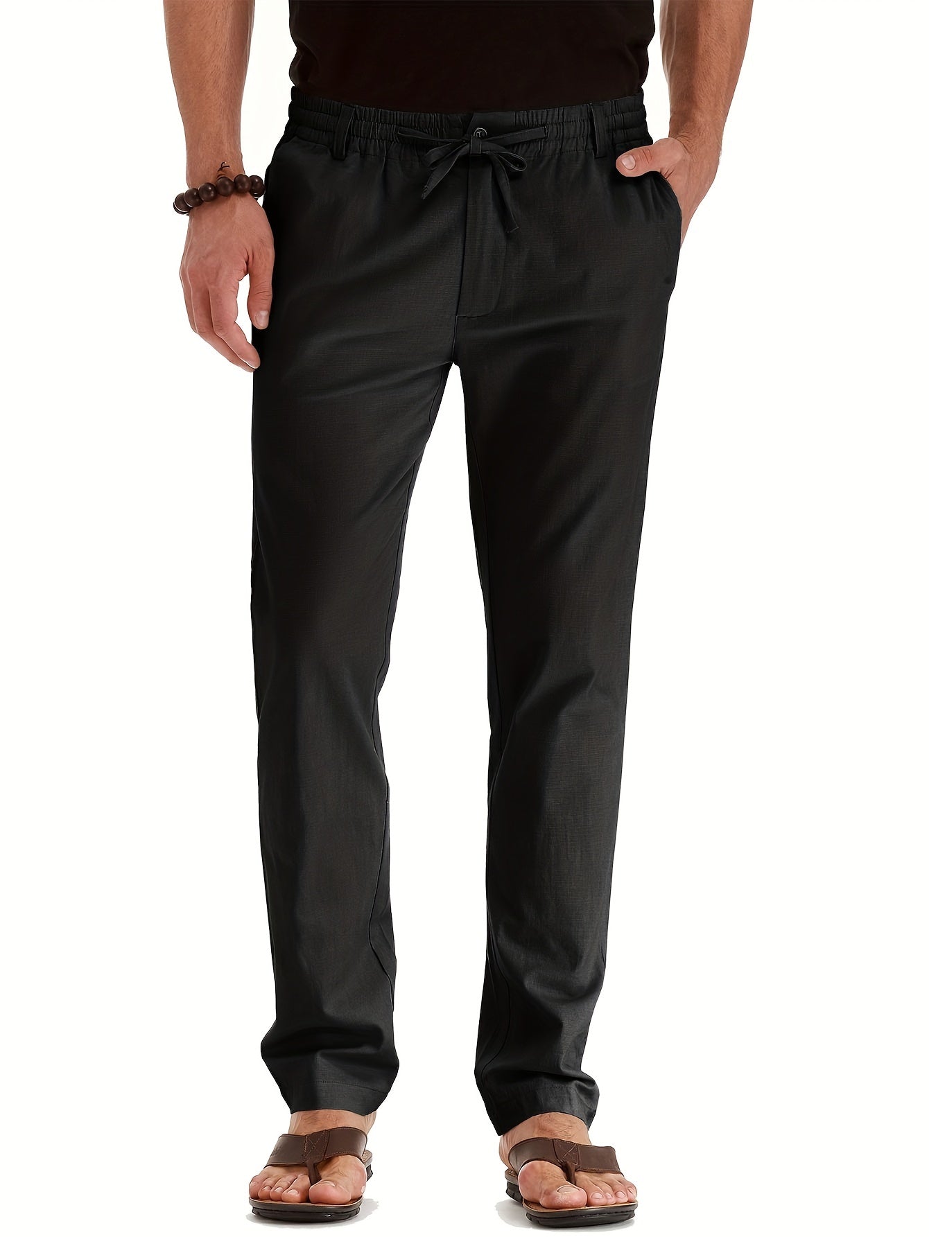 Men's Drawstring Trousers – Comfortable Lightweight Casual Pants for Everyday Wear