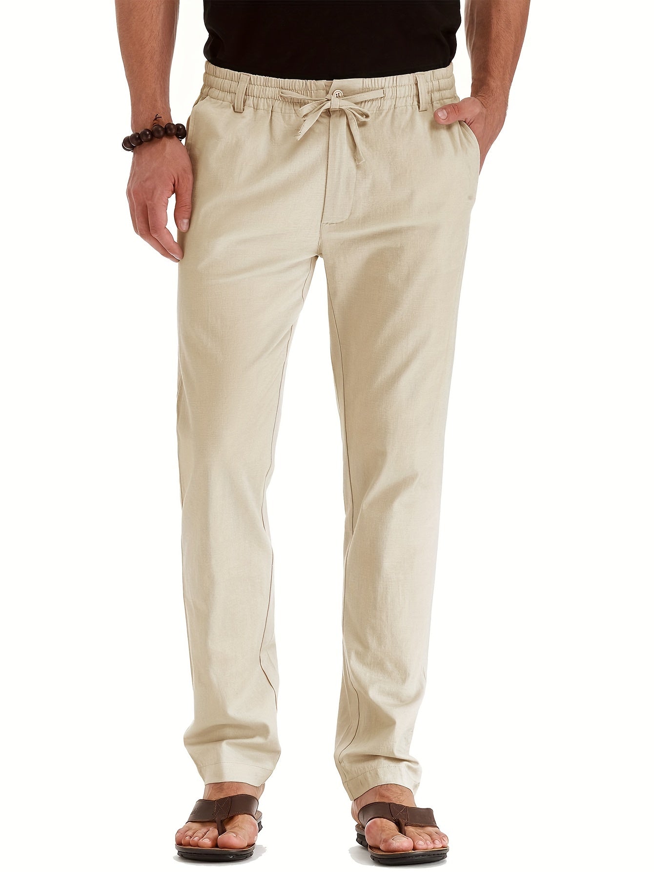 Men's Drawstring Trousers – Comfortable Lightweight Casual Pants for Everyday Wear