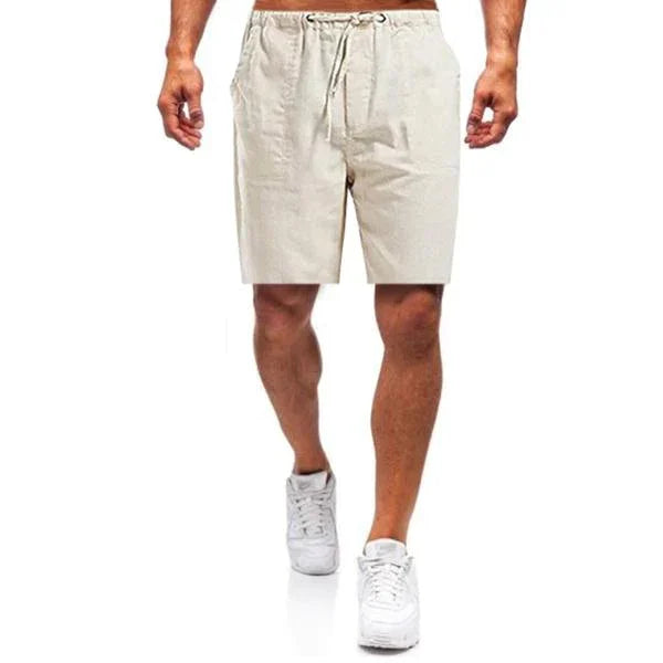 Men's Drawstring Shorts – Lightweight Casual Shorts for Summer & Travel Beige