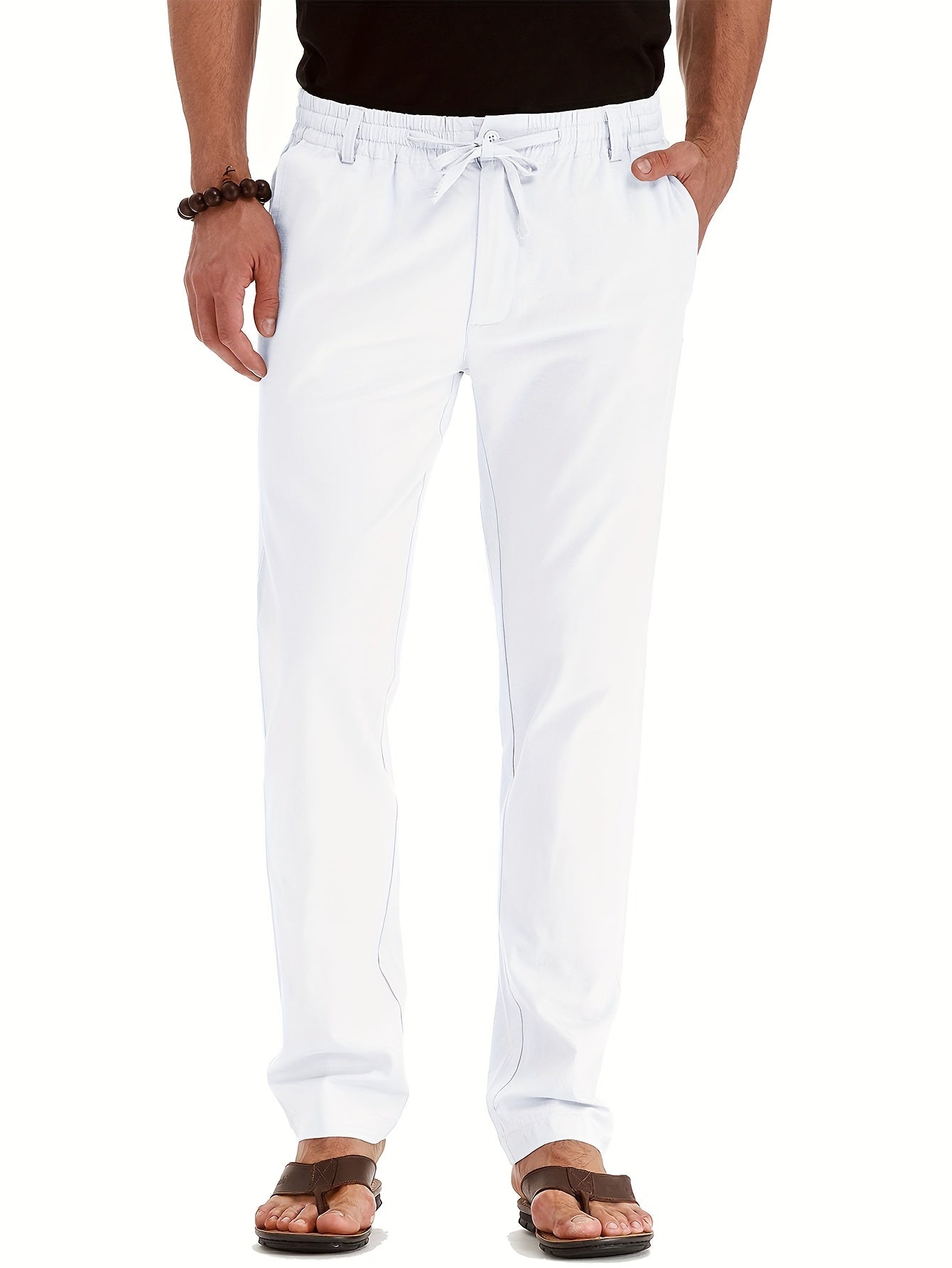 Men's Drawstring Trousers – Comfortable Lightweight Casual Pants for Everyday Wear