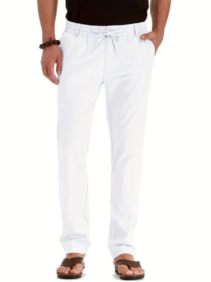 Men's Drawstring Trousers – Comfortable Lightweight Casual Pants for Everyday Wear