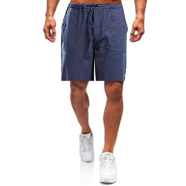 Men's Drawstring Shorts – Lightweight Casual Shorts for Summer & Travel Blue