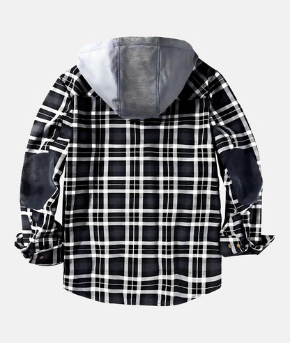Men's Flannel Jacket – Checked Warm Casual Outerwear for Fall and Winter
