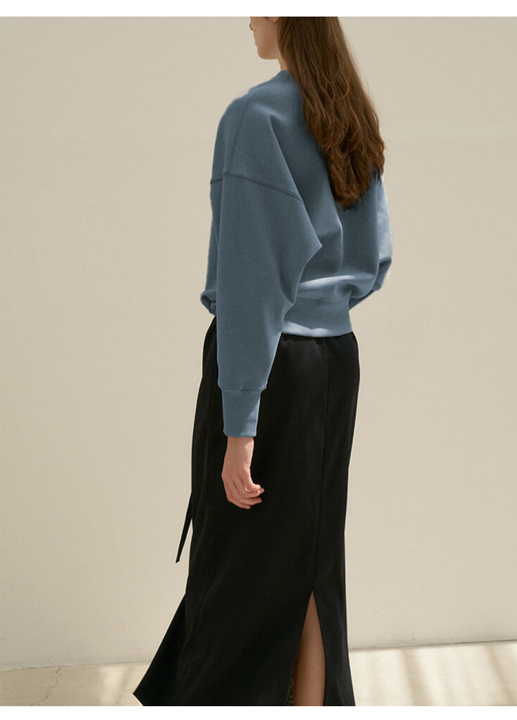 Women's Sweatshirt – Cozy Round Neck Pullover for Casual Wear and Comfort