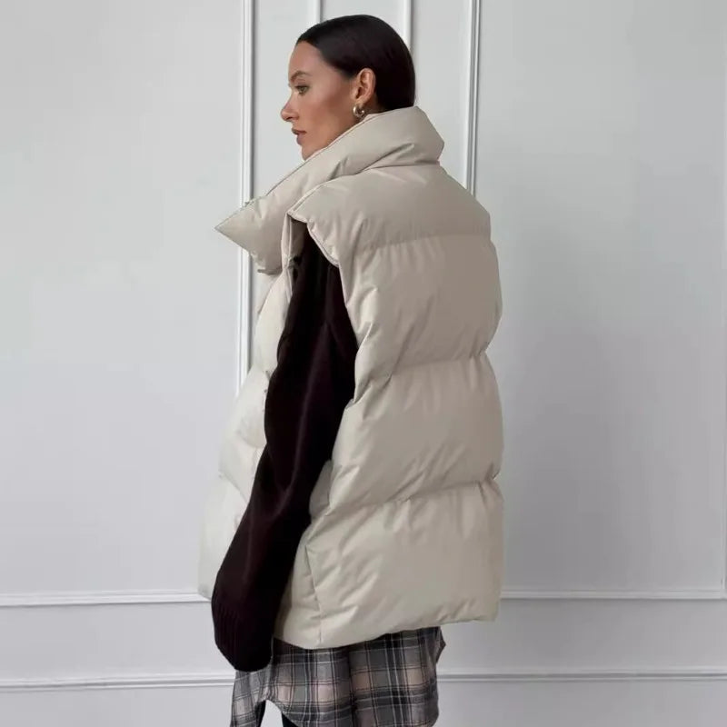 Women's Puffer Gilet – Stylish Quilted Vest for Cold Weather Fashion