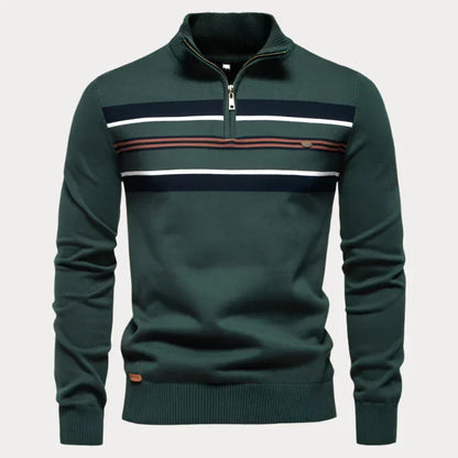 Men's Roll Neck Jumper – Warm Knit Sweater for Casual and Smart Outfits Green