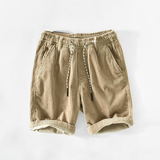 Men's Drawstring Shorts – Lightweight Casual Shorts for Summer Comfort Beige