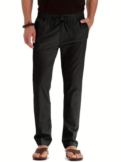 Men's Drawstring Trousers – Comfortable Lightweight Casual Pants for Everyday Wear